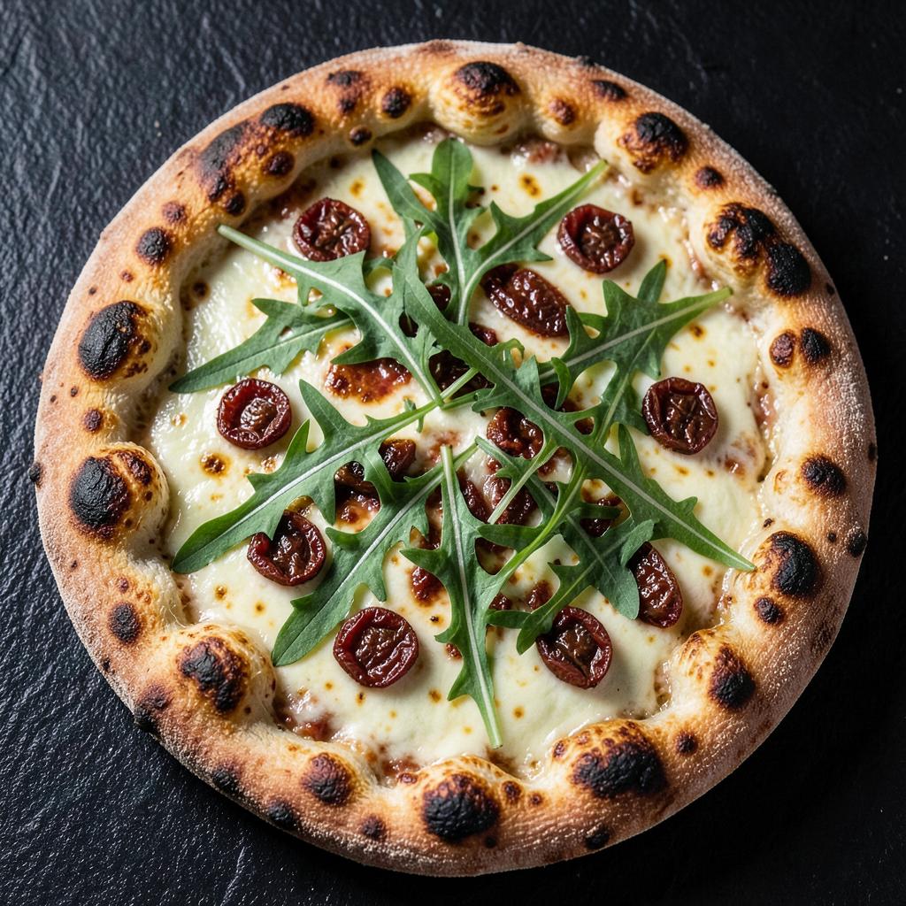 Pizza Ninja Verde — Rúcula com tomate seco